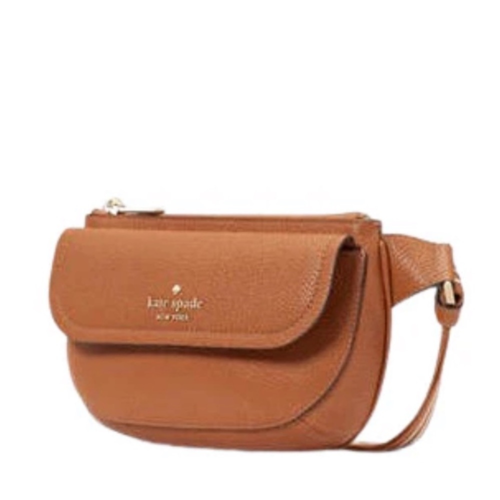 kate spade Tan Leather Crossbody Belt Bag
